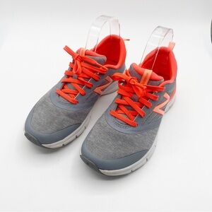 New Balance Gray and Orange Sneakers Active Casual Stylish Size 6